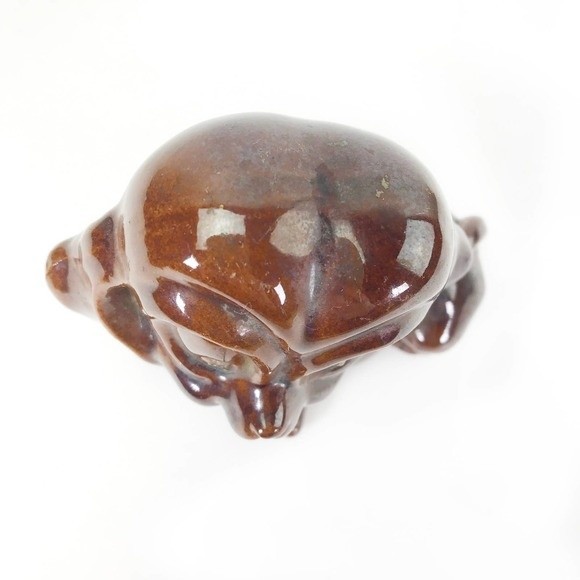 Vintage Redware Dog Figurine JAPAN MCM Mid Century 70's Dachshund Wienerdog - Picture 5 of 9